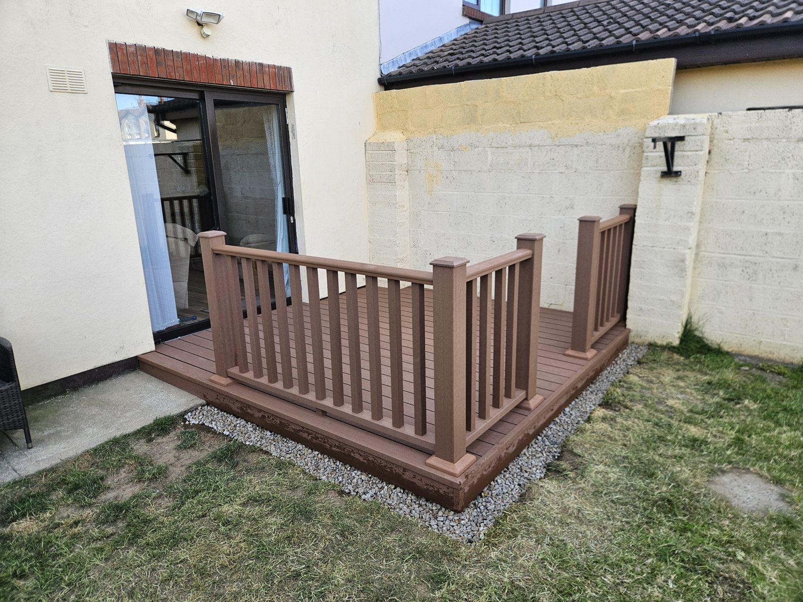 Multi-level garden deck with steps